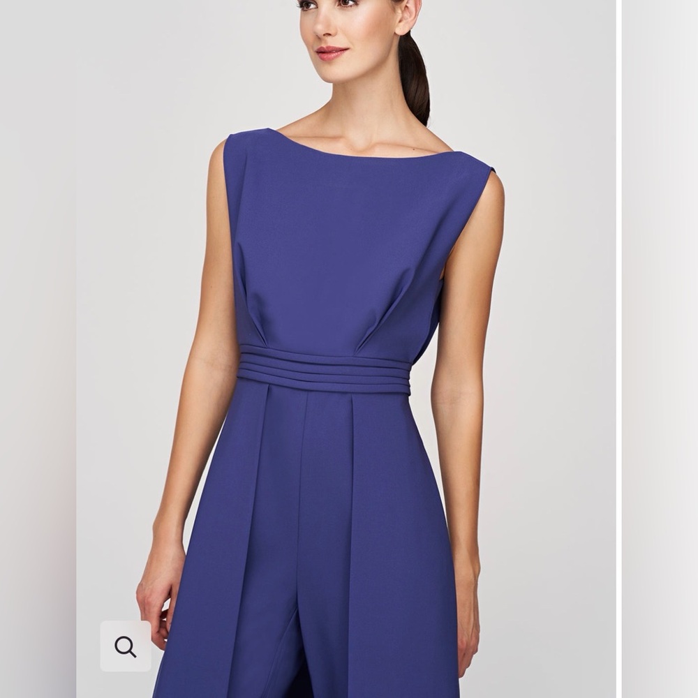 Kay Ungar Demi Walk Thru Sleeveless Jumpsuit in Cobalt blue - Picture 3 of 13
